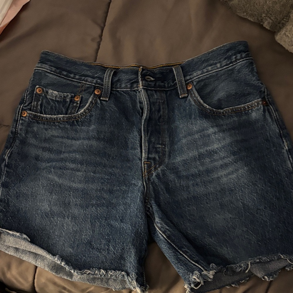 Levi's Dark Blue Denim Shorts